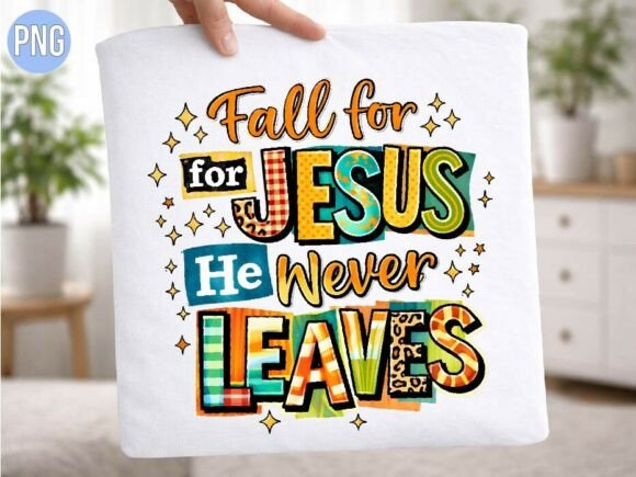 Autumn Fall for Jesus Never Leaves PNG