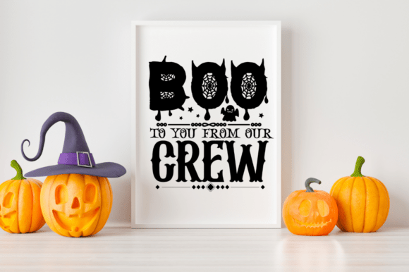 Boo to You from Our Crew: A Versatile SVG Design for Modern Crafters