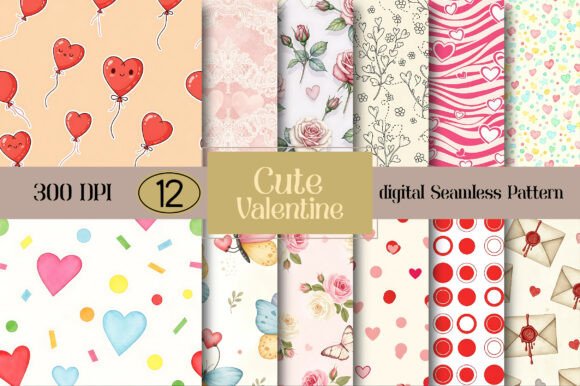 Enhancing Creative Projects with a Cute Valentine Seamless Pattern Collection