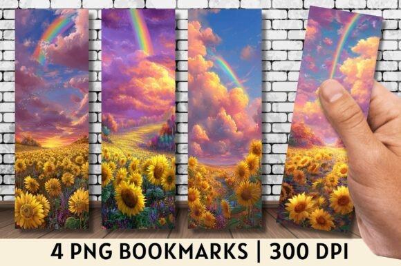 Evaluating the Sunlit Sunflower Field Rainbow Bookmark for Personal and Professional Use
