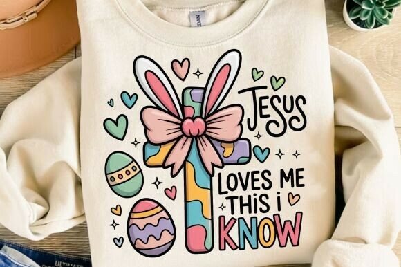 Jesus Loves Me This I Know Easter PNG