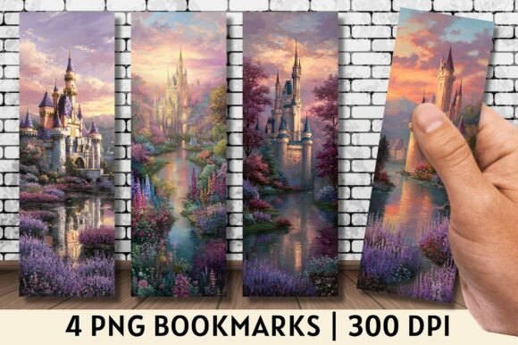 Magical Fairytale Castle Garden Bookmark