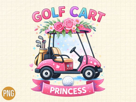 Mastering the Golf Cart Princess Sublimation PNG for Flawless Prints