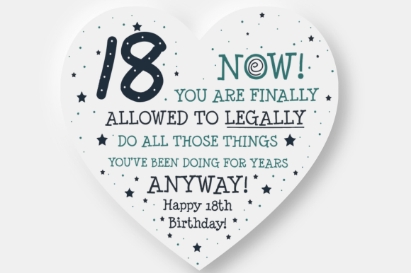 Strategic Positioning of the Funny 18th Legal Birthday Heart Gift in Modern Print-on-Demand