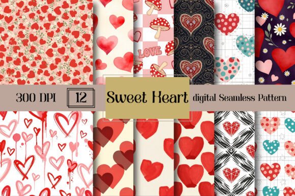 Sweet Heart Seamless Pattern Guide