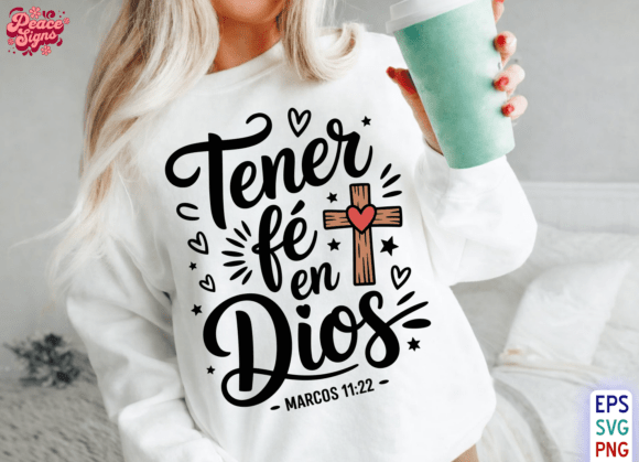 Tener Fe En Dios PNG: Elevating Your Spanish Christian Design Projects