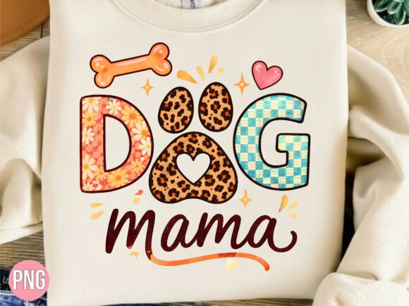 Unleash Your Creativity with the Retro Cheetah Floral Dog Mama Shirt PNG