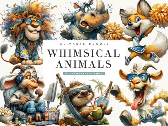 Unlocking Creative Potential: A Guide to Using the Whimsical Animals Clipart Bundle