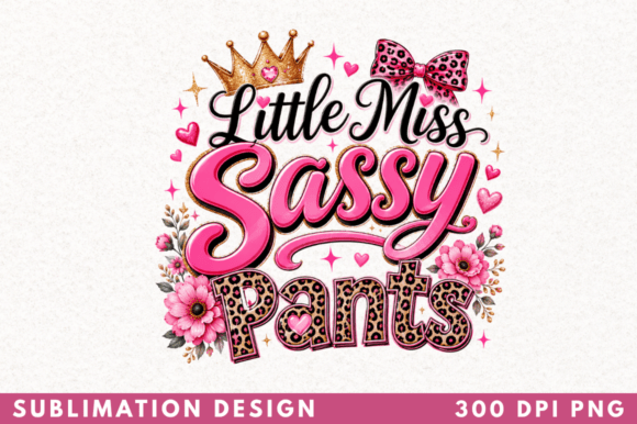 Unlocking Creativity with the Little Miss Sassy Pants T-shirt PNG for Professional Sublimation