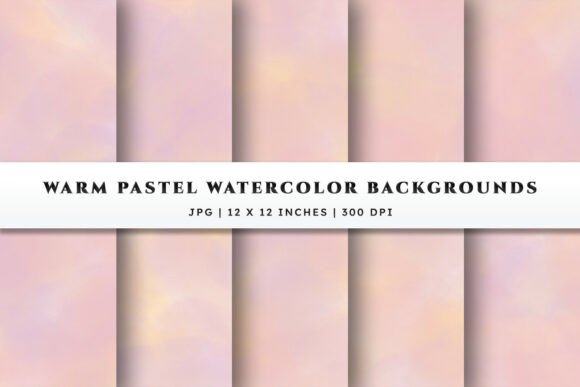Warm Pastel Watercolor Backgrounds